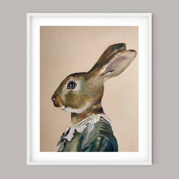 Rose Hare Limited Edition Print